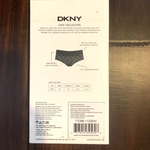 3 DKNY Signature Lace Brief - Quantity: 3 - Picture 6 of 9